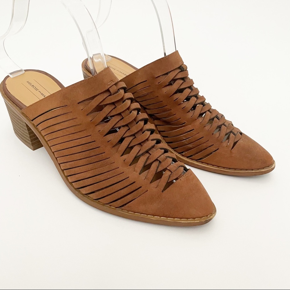 Melrose and Market woven heeled mules 6